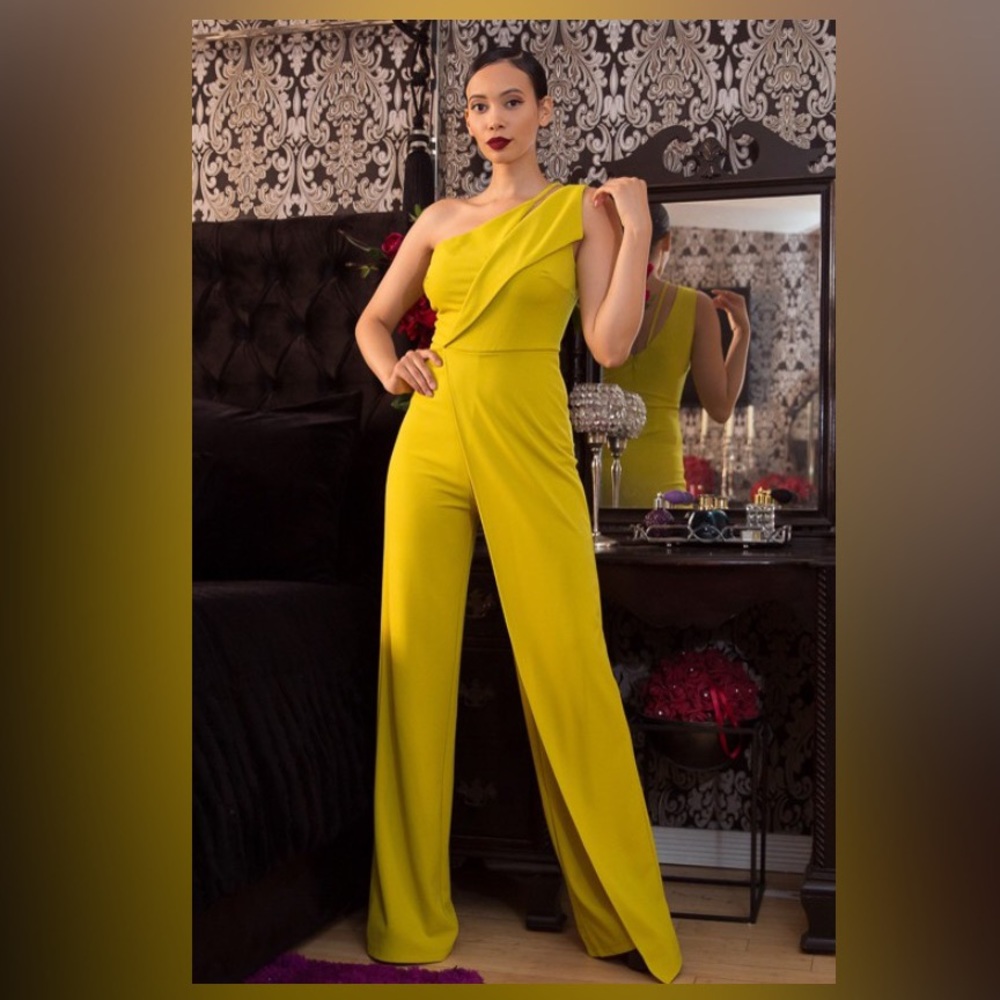 One shoulder jumpsuit